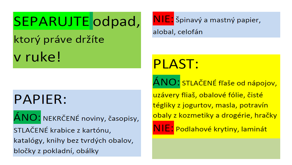 Fotogaléria Ako separovať? (11) Ako separovať?