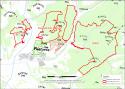 Mapa chránených území a navrhovaných CHÚ v okolí P Mapa chránených území a navrhovaných CHÚ v okolí P