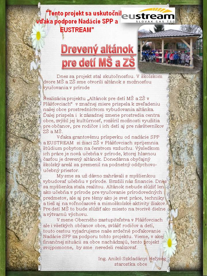 Fotogaléria Drevený altánok pre detí ZŠ a MŠ (1) Drevený altánok pre detí ZŠ a MŠ